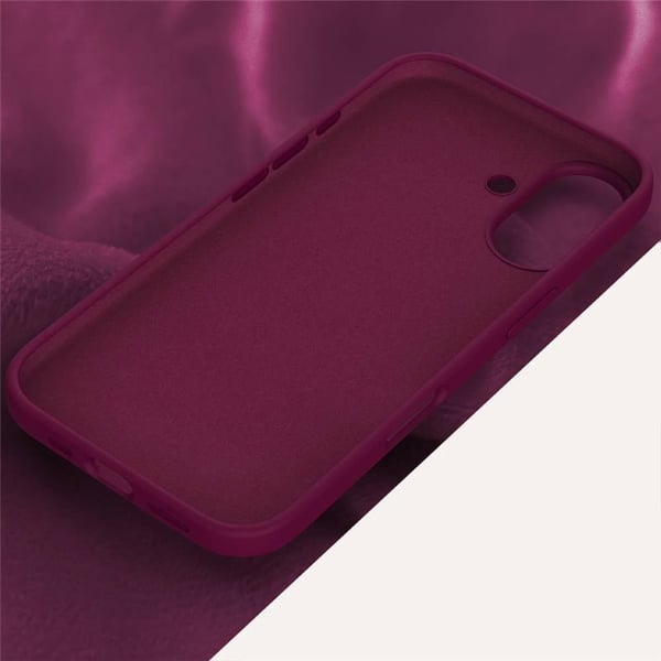 Liquid silikone cover til Apple iPhone 16 - True Berry