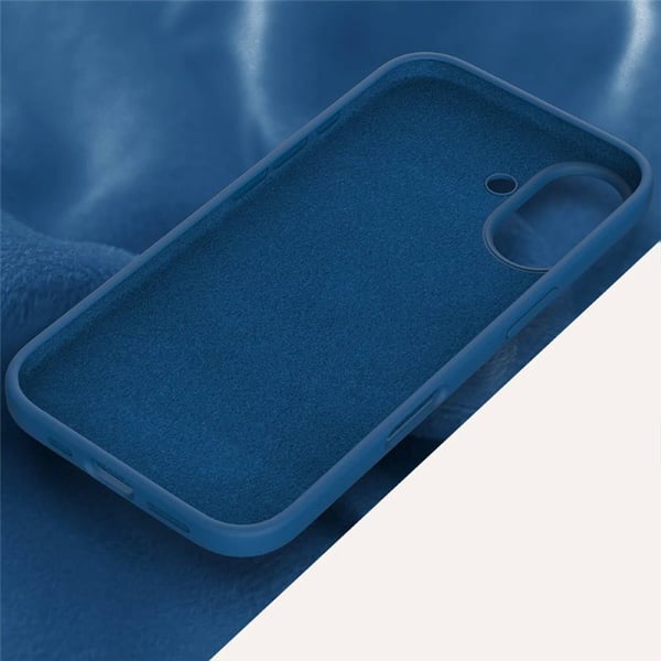 Liquid silikone cover til Apple iPhone 16 Plus - Cobolt Blue