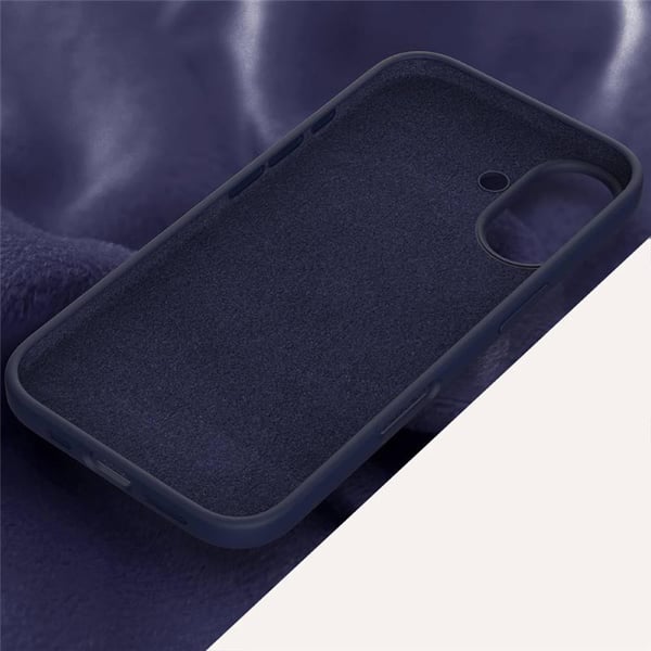 Liquid silikonisuoja Apple iPhone 16 Plus - Midnight Blue