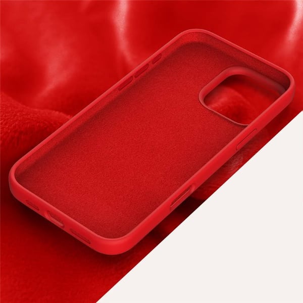 Liquid silikon deksel til Apple iPhone 16 Pro - China Red