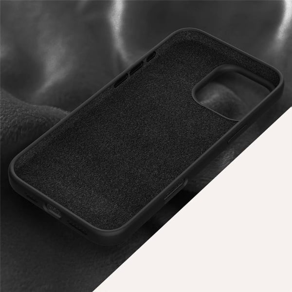 Liquid silikon deksel til Apple iPhone 16 Pro - Onyx Black