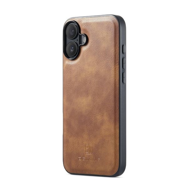Mobil lommebok DG-Ming 2i1 til Apple iPhone 16 - Brun