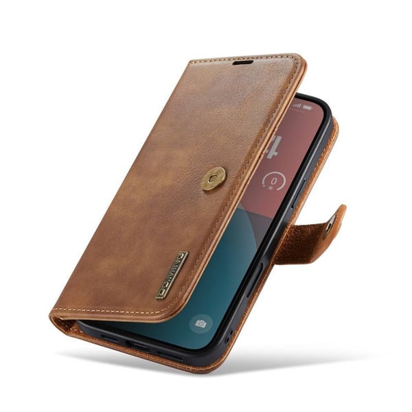 Mobil lommebok DG-Ming 2i1 til Apple iPhone 16 - Brun