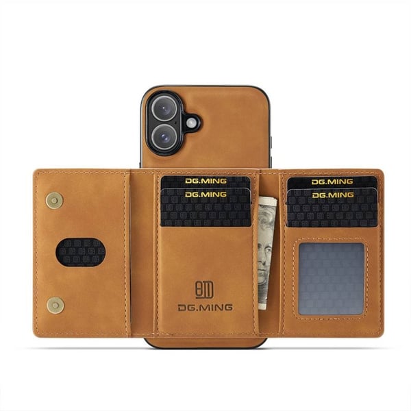 DG-Ming M2 kuori Apple iPhone 16 Plus - Ruskea