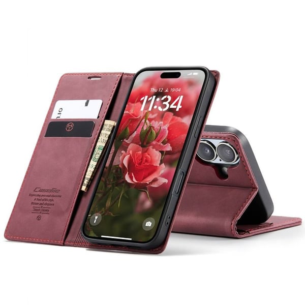 CaseMe mobilcover 013 til Apple iPhone 16 Plus - Bordeaux