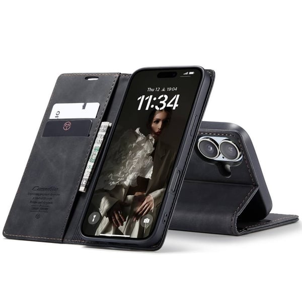CaseMe mobilcover 013 til Apple iPhone 16 Plus - Sort