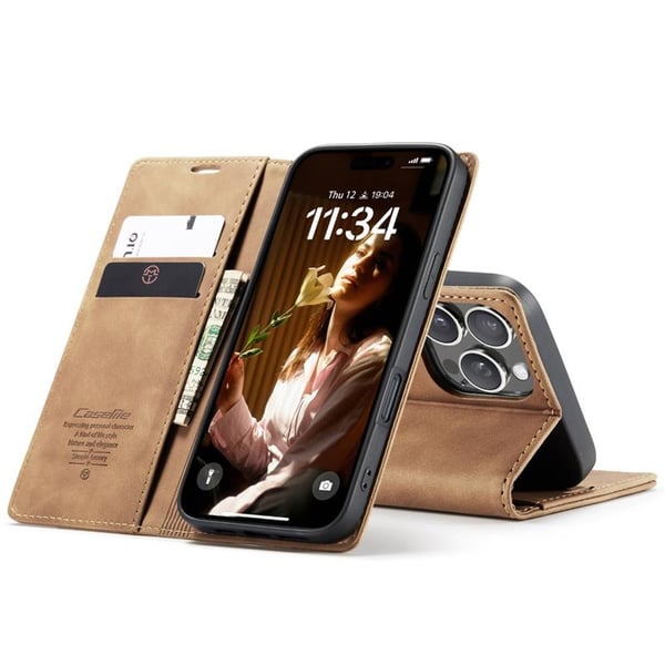 CaseMe puhelimenkotelo 013 Apple iPhone 16 Pro - Ruskea
