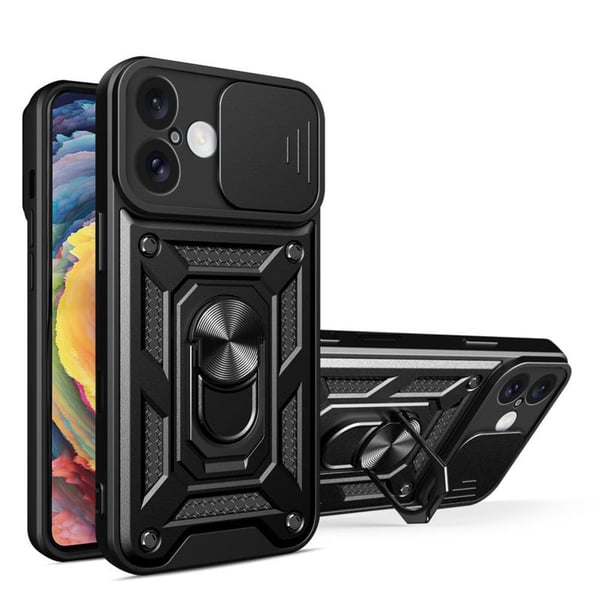 Jazz 3i1 kuori Apple iPhone 16 - Musta