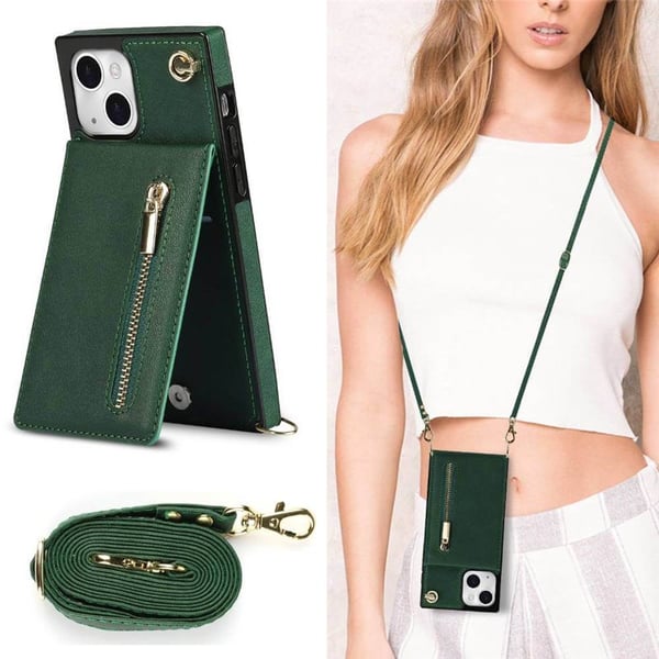 Zipper halskjede deksel til Apple iPhone 16 Plus - Rose