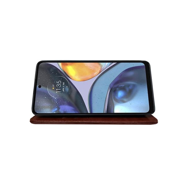 Lommebokdeksel 3-kort til Motorola Moto E14 - Brun