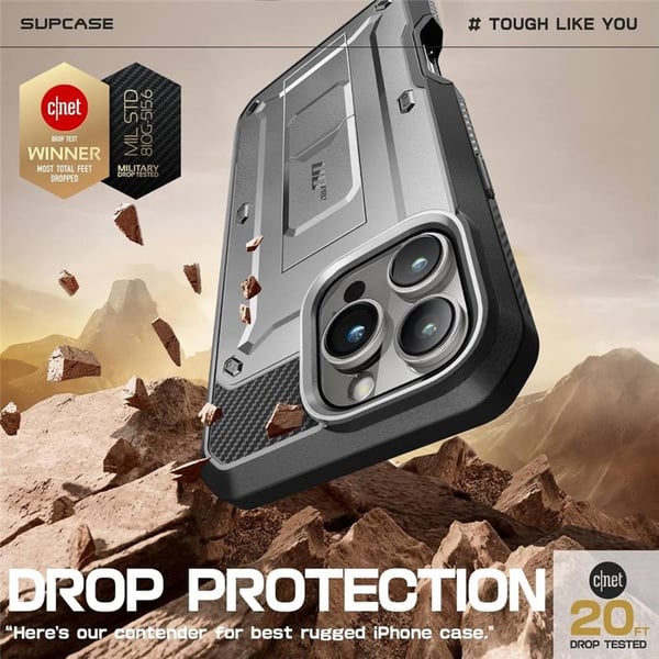 SUPCASE UB Pro kuori Apple iPhone 16 Pro - TiGray