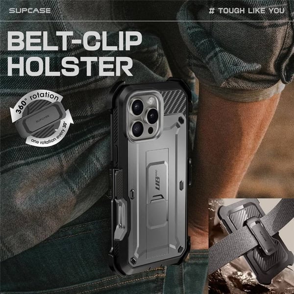 SUPCASE UB Pro kuori Apple iPhone 16 Pro - TiGray