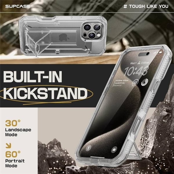 SUPCASE UB Pro cover til Apple iPhone 16 Pro - Clear