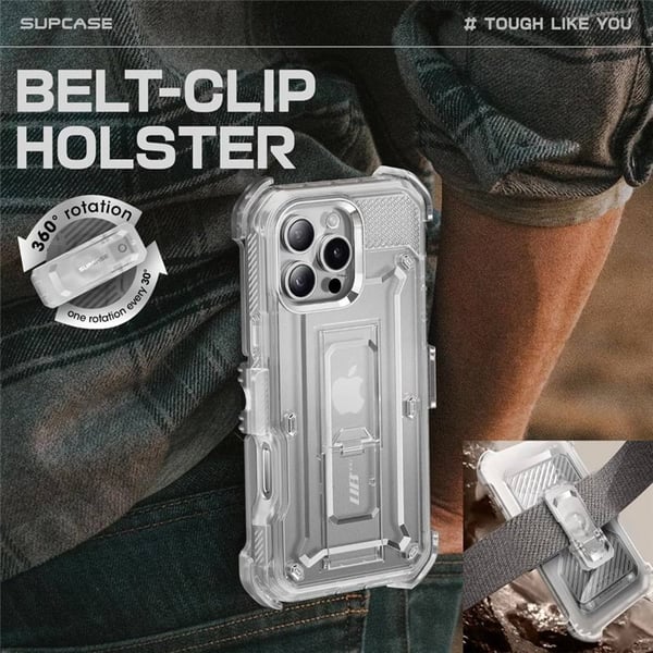 SUPCASE UB Pro cover til Apple iPhone 16 Pro - Clear