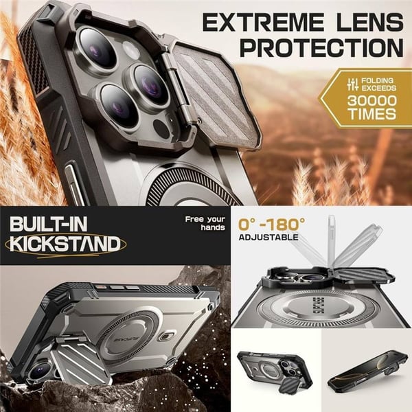 SUPCASE UB Mag XT cover til Apple iPhone 16 Pro - TiGray