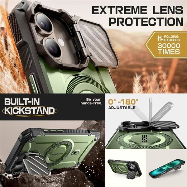 SUPCASE UB Mag XT cover til Apple iPhone 16 - Guldan