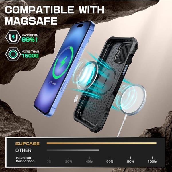 SUPCASE UB Mag XT cover til Apple iPhone 16 - Tilt