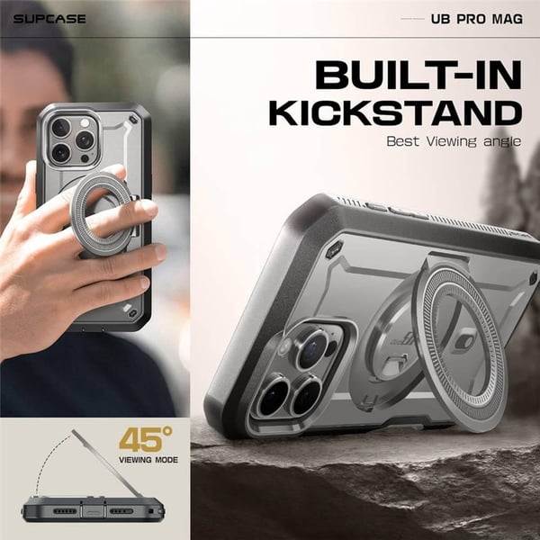 SUPCASE UB Pro Mag cover til Apple iPhone 16 Pro - TiGray