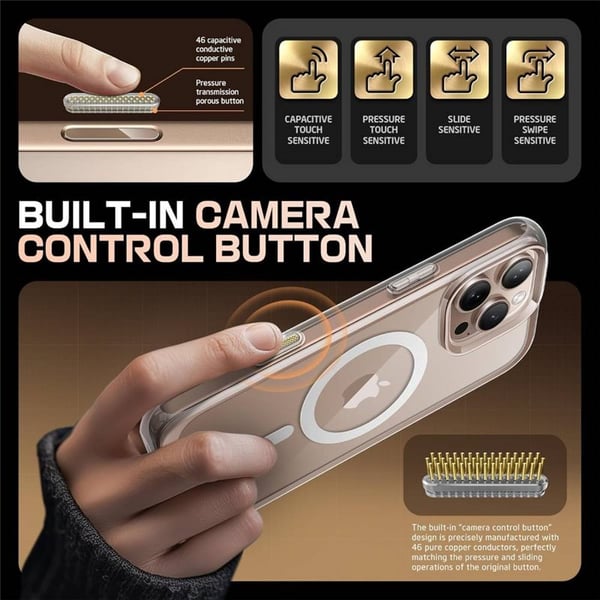 SUPCASE UB Mag Stand kotelo Apple iPhone 16 Pro Max - Clear