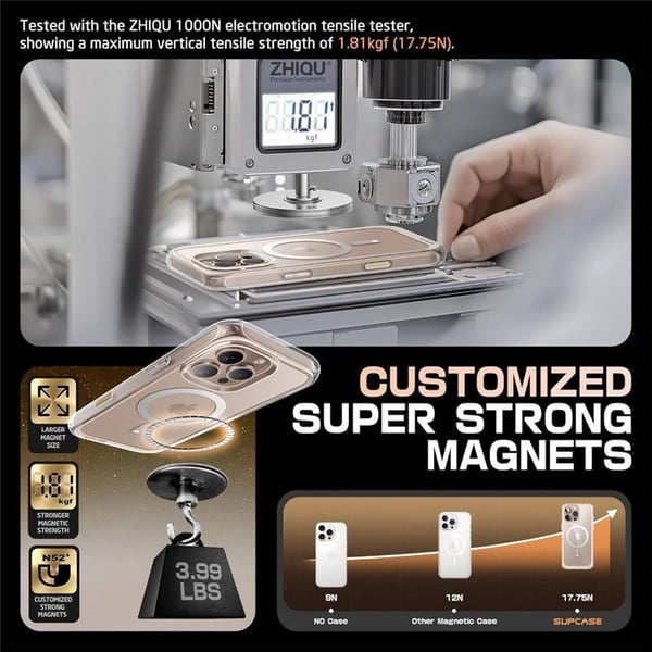 SUPCASE UB Mag Stand kotelo Apple iPhone 16 Pro Max - Clear