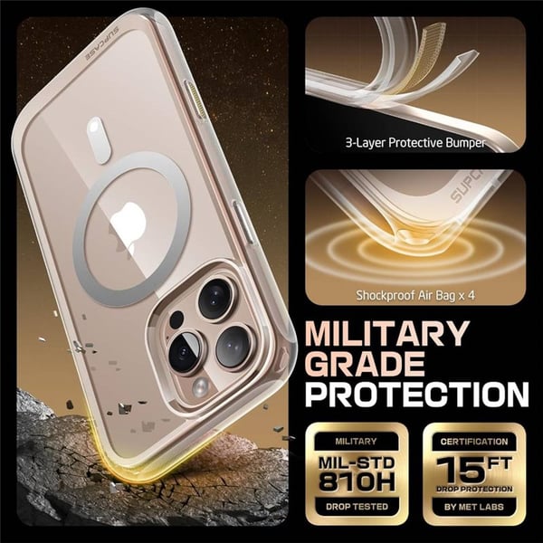 SUPCASE UB Mag Stand kotelo Apple iPhone 16 Pro Max - Clear