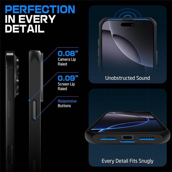 SUPCASE UB Mag Stand kotelo Apple iPhone 16 Pro - Musta