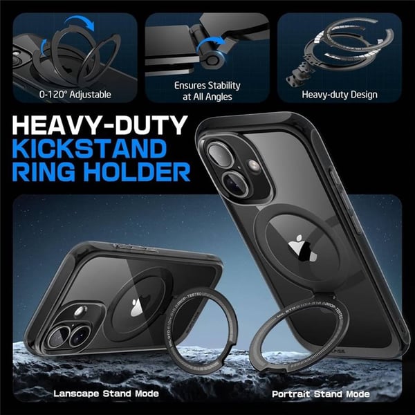 SUPCASE UB Mag Stand skal till Apple iPhone 16 - Svart