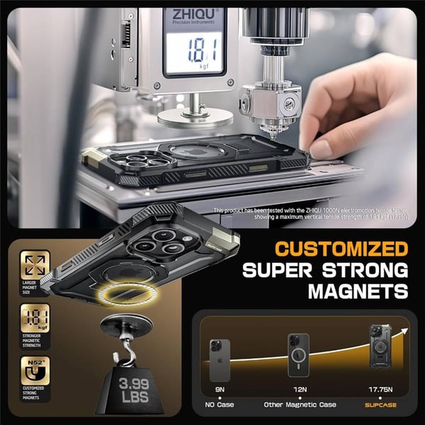 SUPCASE UB Grip kuori Apple iPhone 16 Pro Max - Musta