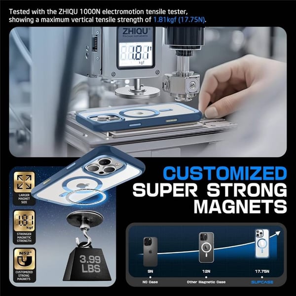 SUPCASE UB Mag kotelo Apple iPhone 16 Pro Max - Azure
