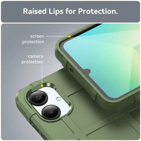 Rugged Shield cover til Samsung Galaxy A06 - Army