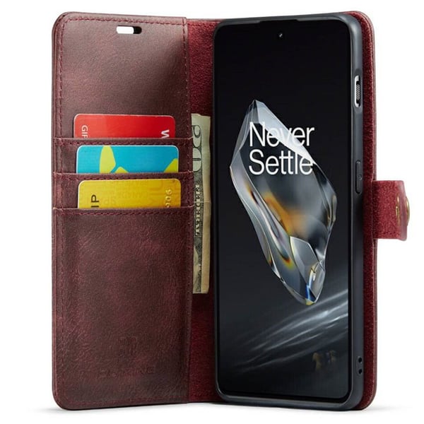 Mobil lommebok DG-Ming 2i1 til OnePlus 13 - Rød