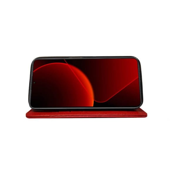Lommebokdeksel 3-kort til Xiaomi 15 - Rød