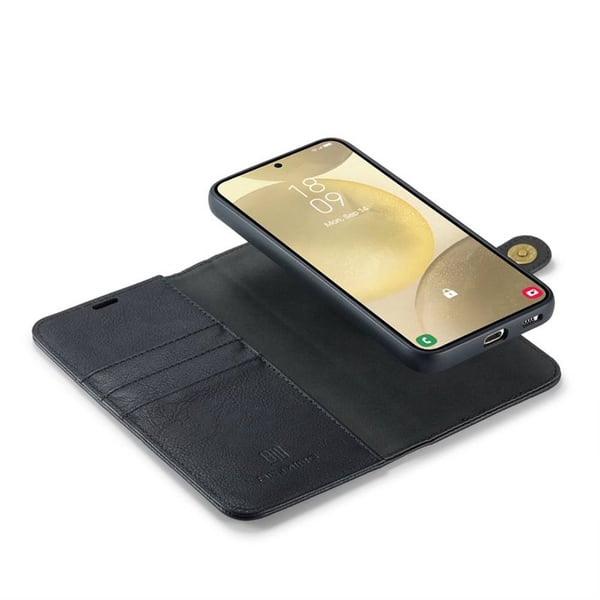 Mobil lommebok DG-Ming 2i1 til Samsung Galaxy S25 Plus - Svart