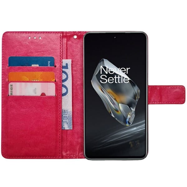 Wallet cover 3-kort til OnePlus 13R - Lyserød