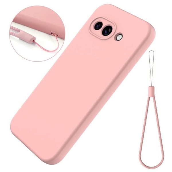 Liquid silikon skal till Google Pixel 9a - Peach