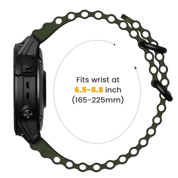 Ocean Urrem til Garmin Instinct 3 (50mm) - Army