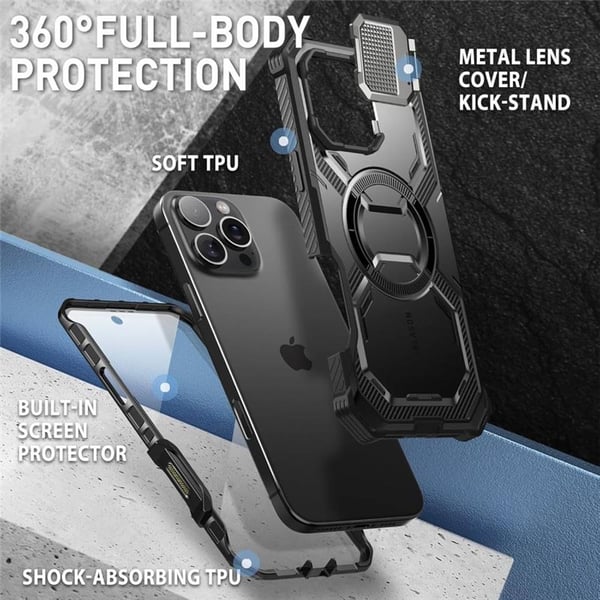 i-Blason Armorbox kotelo Apple iPhone 16 Pro - Musta