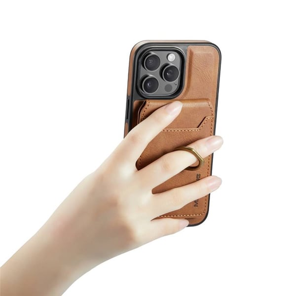DG-Ming Magking K1 2i1 deksel til Apple iPhone 15 Pro Max - Brun