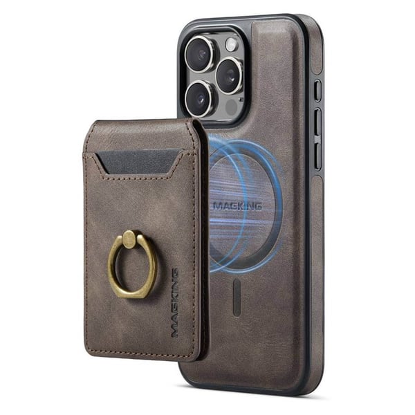 DG-Ming Magking K1 2i1 deksel til Apple iPhone 15 Pro - Coffee