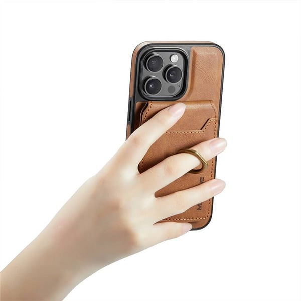DG-Ming Magking K1 2i1 deksel til Apple iPhone 14 Pro - Brun