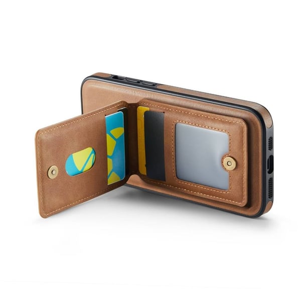 DG-Ming Magking K1 2i1 cover til Apple iPhone 13 - Brun
