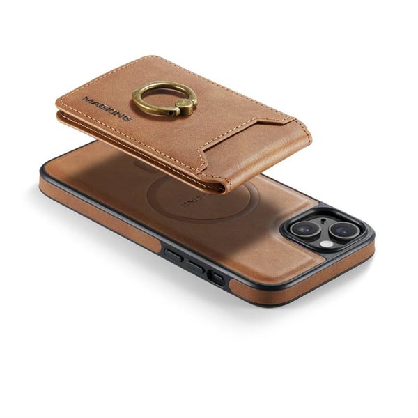 DG-Ming Magking K1 2i1 cover til Apple iPhone 13 - Brun