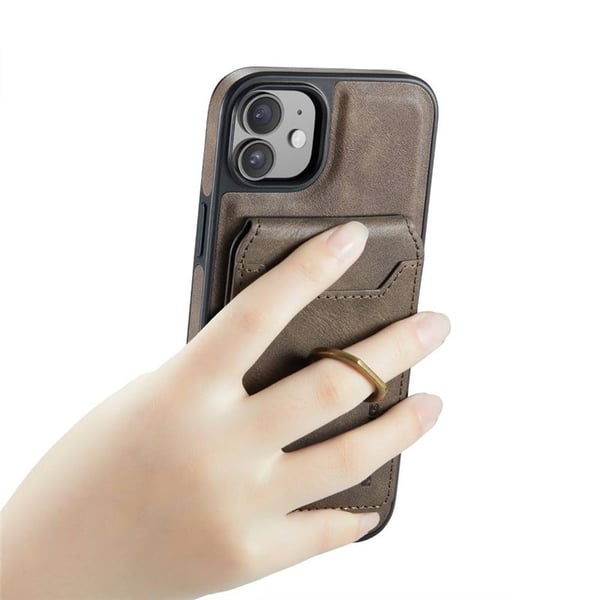 DG-Ming Magking K1 2i1 cover til Apple iPhone 12 - Coffee