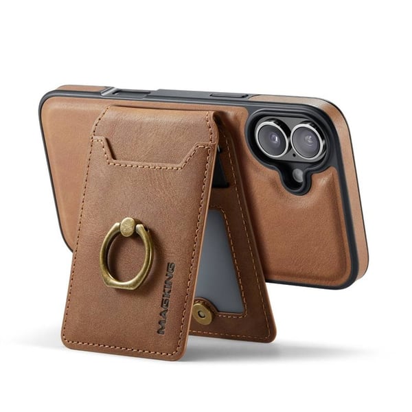 DG-Ming Magking K1 2i1 cover til Apple iPhone 16 Plus - Brun