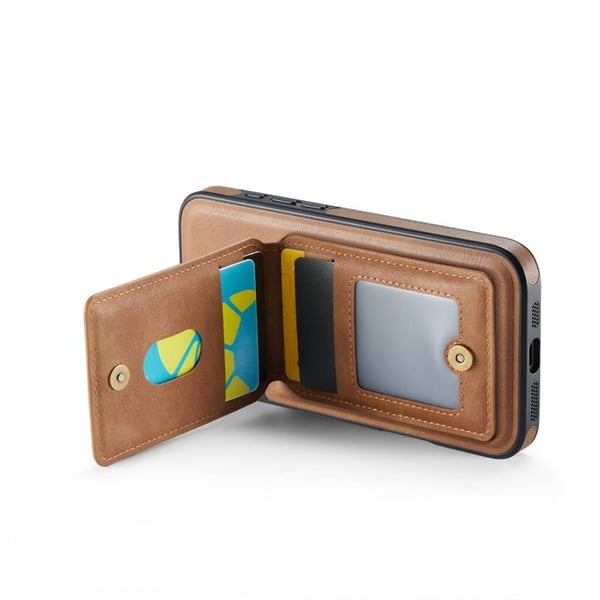 DG-Ming Magking K1 2i1 cover til Apple iPhone 16 Plus - Brun