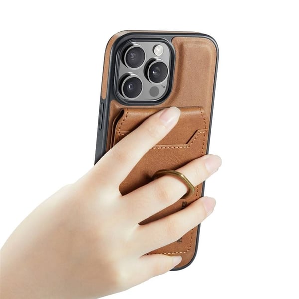 DG-Ming Magking K1 2i1 deksel til Apple iPhone 16 Pro - Brun