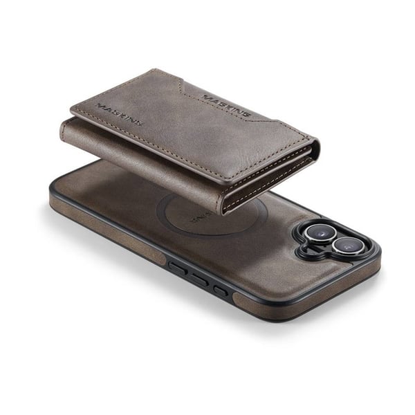 DG-Ming Magking K2 2i1 deksel til Apple iPhone 16 - Coffee
