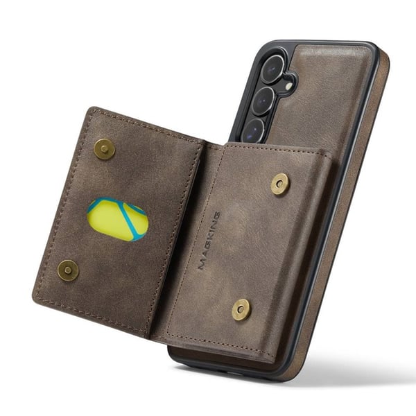 DG-Ming Magking K2 2i1 deksel til Samsung Galaxy S24 - Coffee