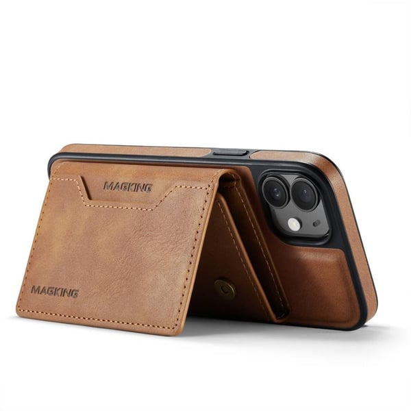 DG-Ming Magking K2 2i1 cover til Apple iPhone 12 - Brun
