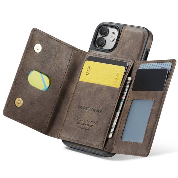 DG-Ming Magking K2 2i1 cover til Apple iPhone 12 - Coffee